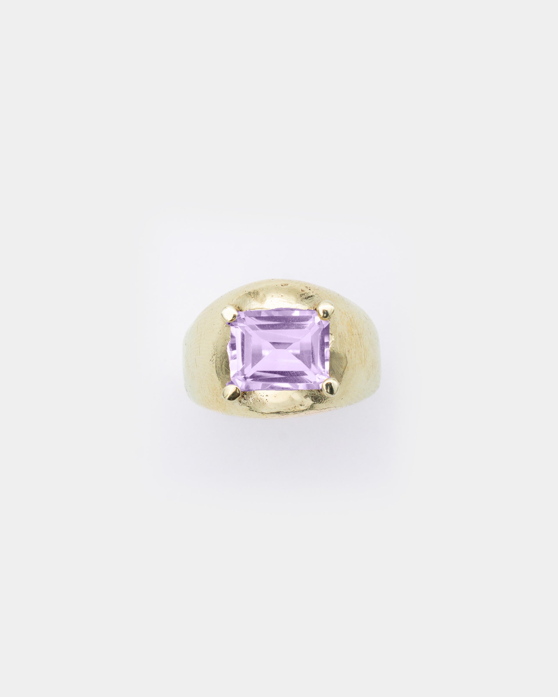 Voodoo Jewels Bold Shapes Elara Purple anello quarzo taglia M