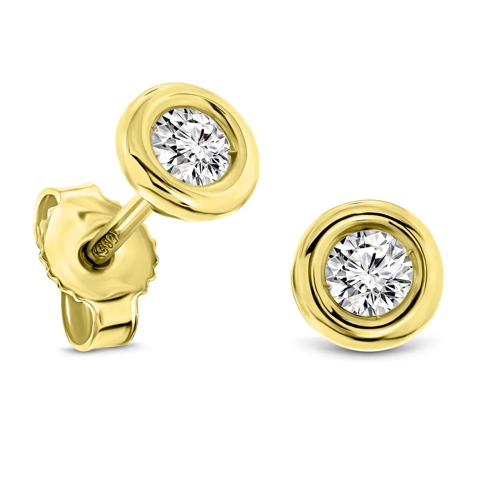 Miore Orecchini Oro Giallo 14 Kt
