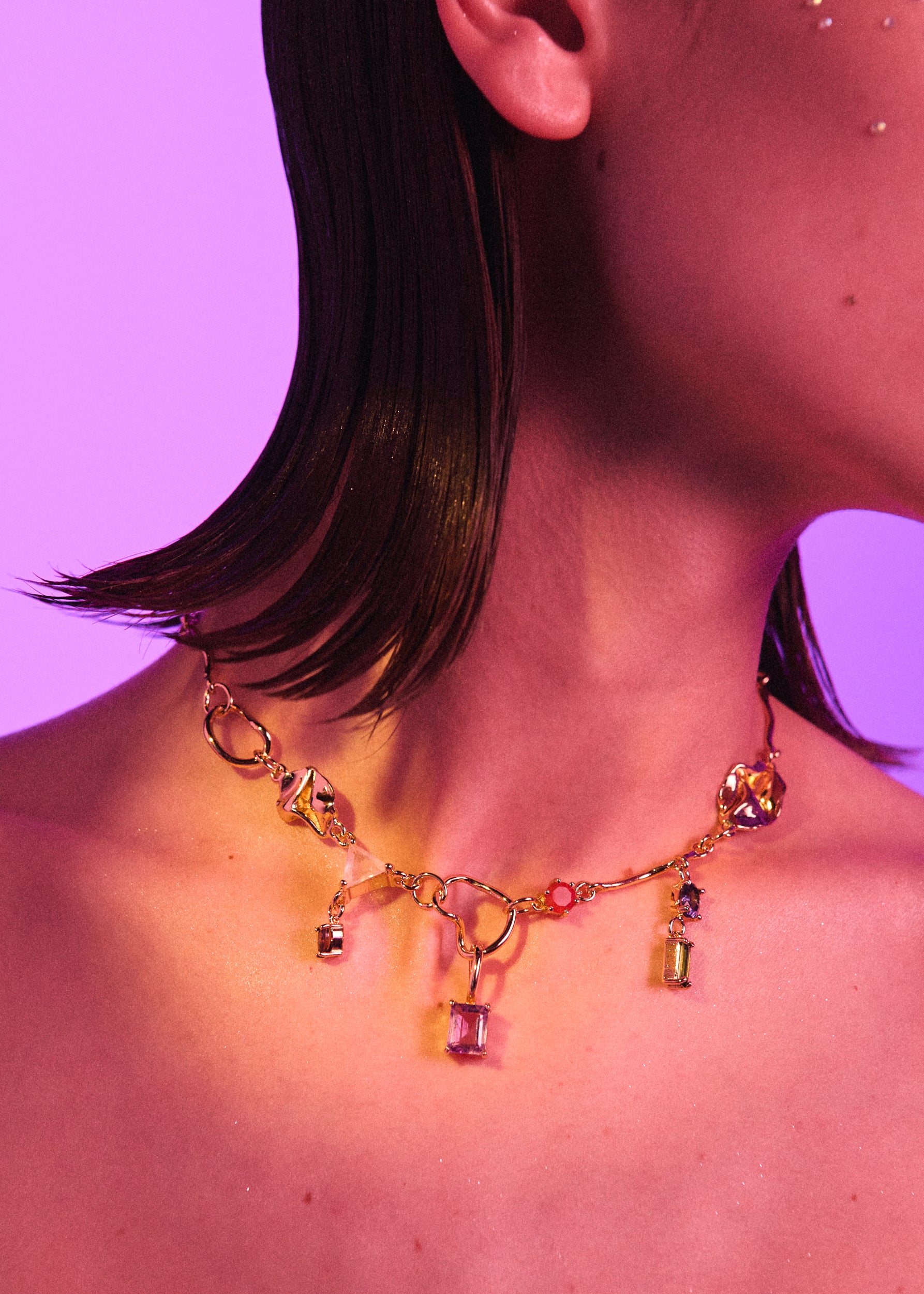Voodoo Jewels Bold Shapes Arteaga Collana Charms Pietre
