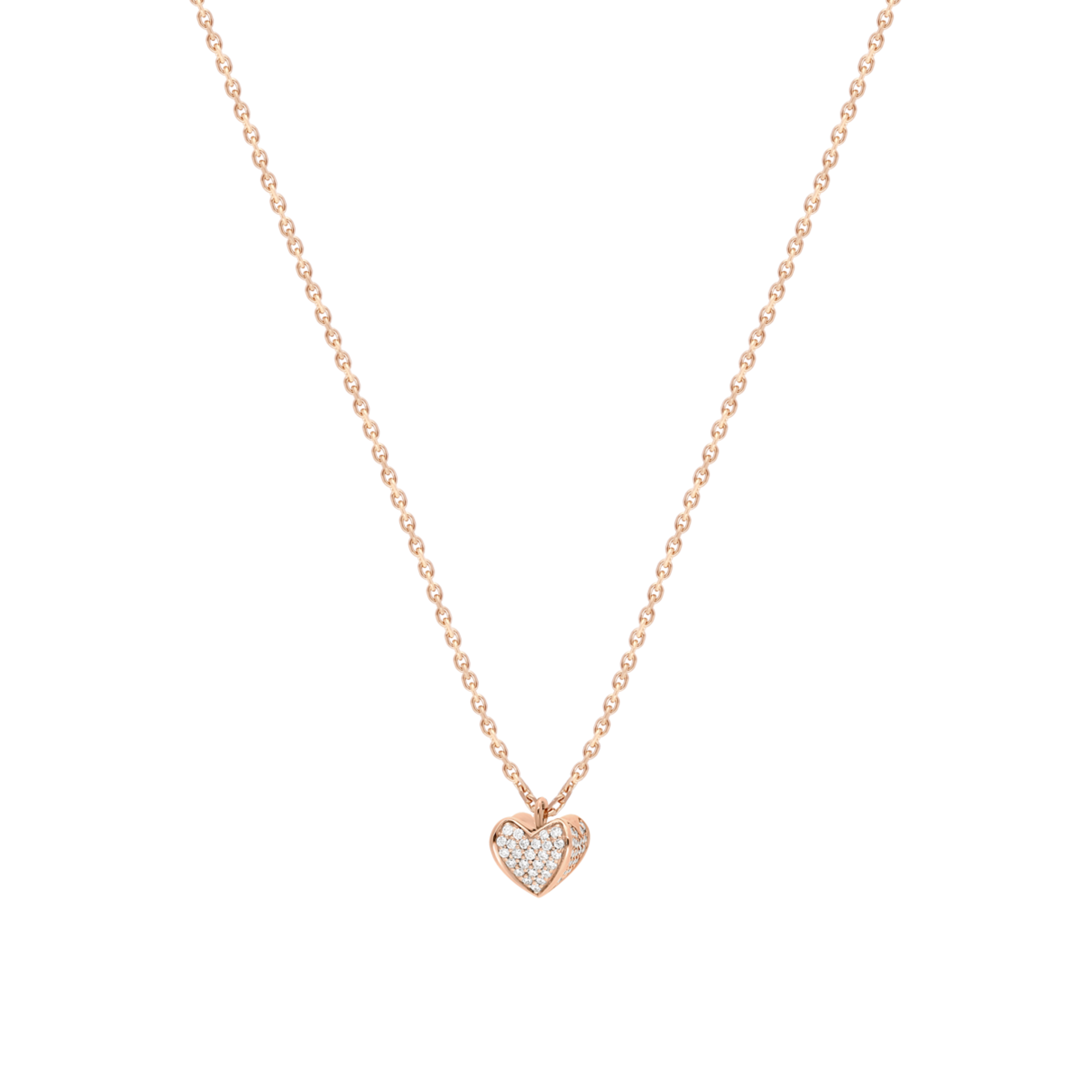 Korloff Korlove JL-JKVP02 collana oro rosa 1 cuore diamanti
