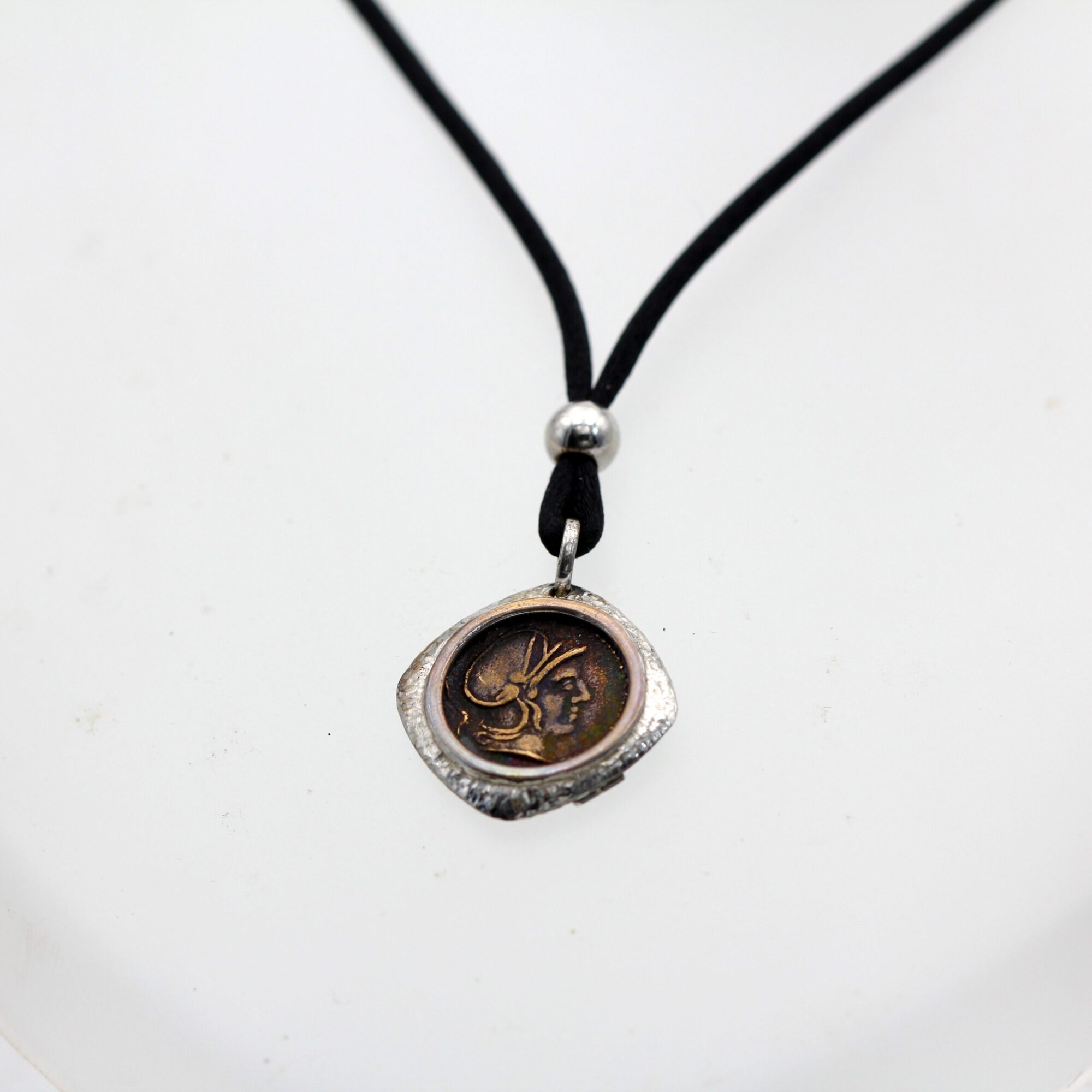 Anna Gioielli Monete Romane Pendente Argento Moneta Bronzo