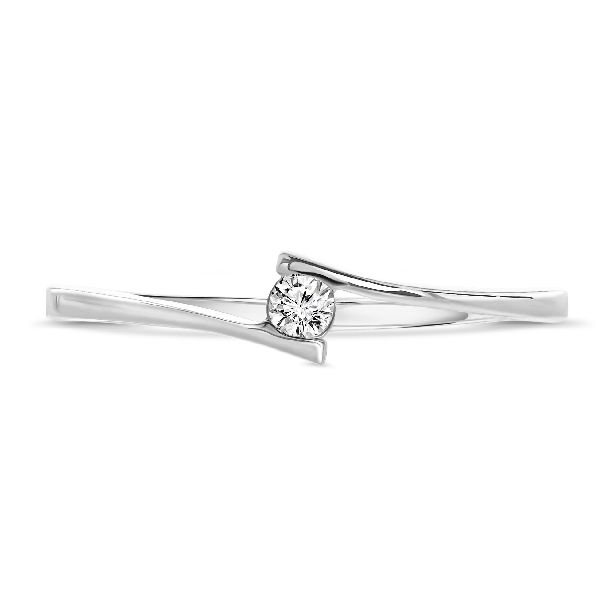 Miore Ring anello oro bianco 9Kt 375