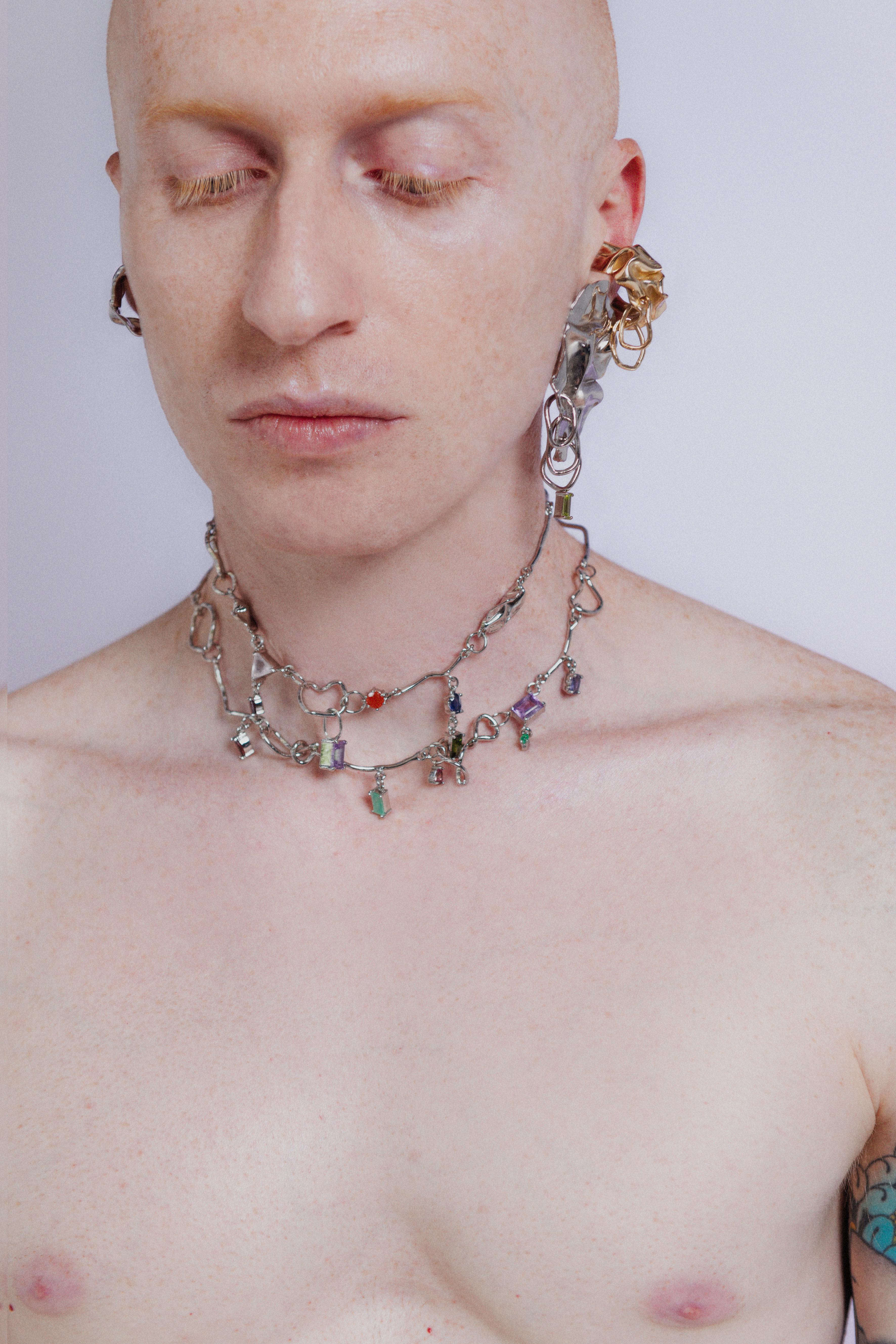Voodoo Jewels Bold Shapes Arteaga collana argento pietre