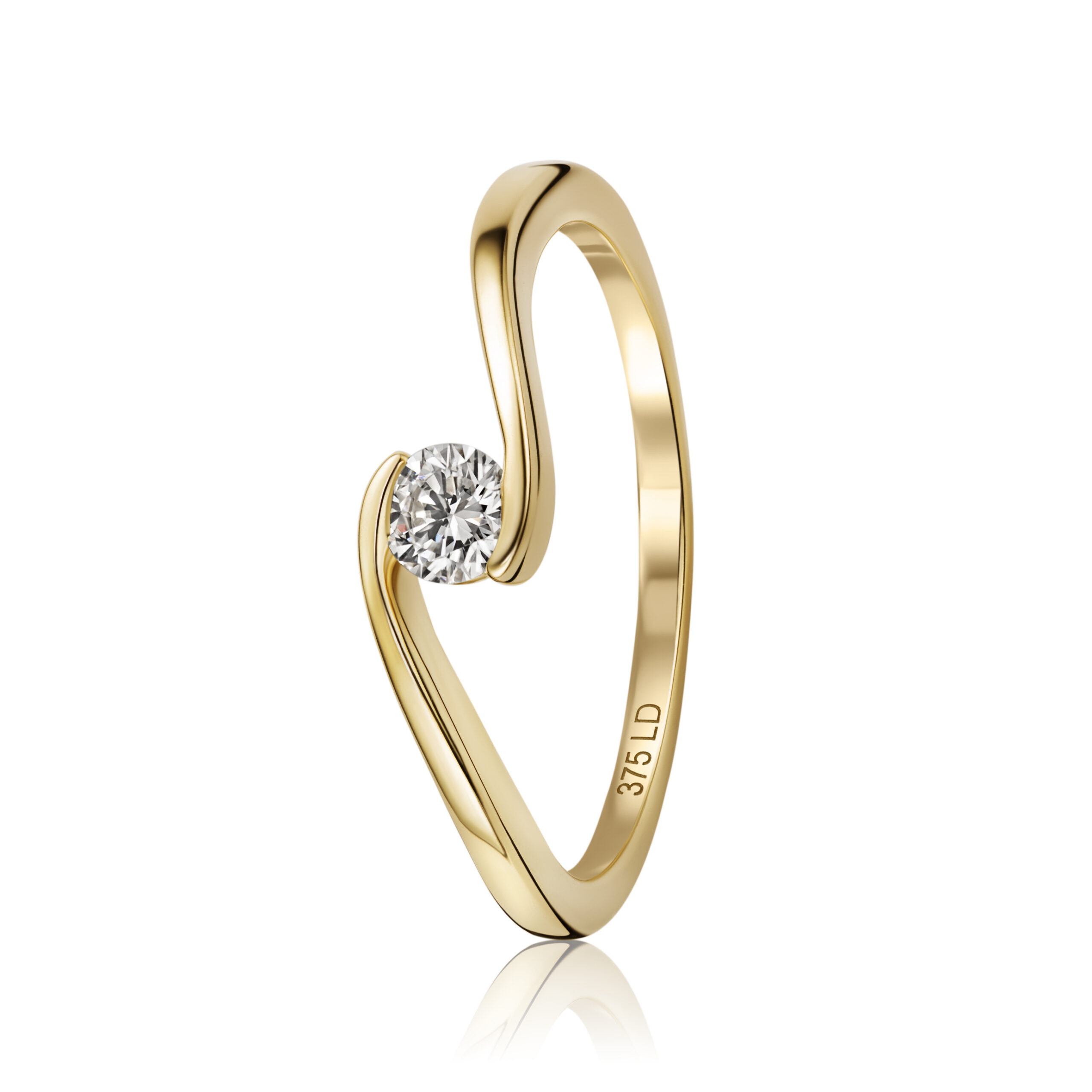 Miore Ring Anello in Oro Giallo 9kt
