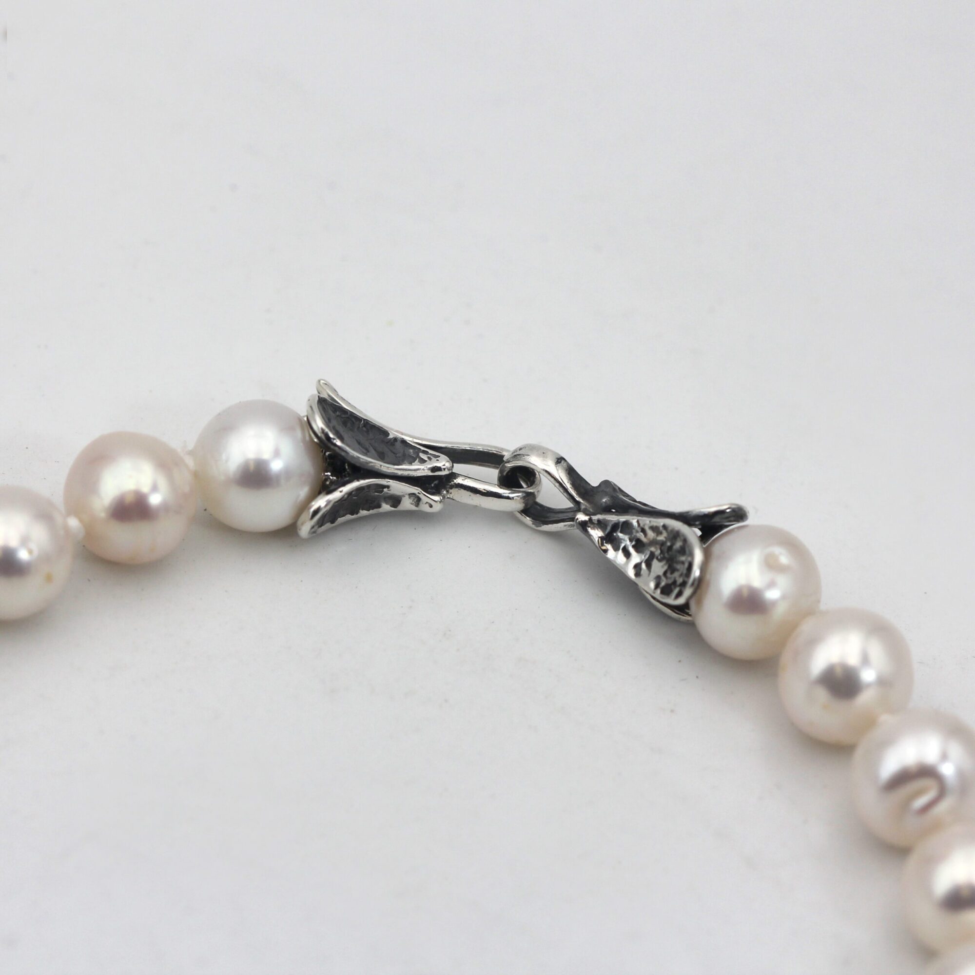 Anna Gioielli Choker Collana Perle Argento 48 cm 10/11 mm