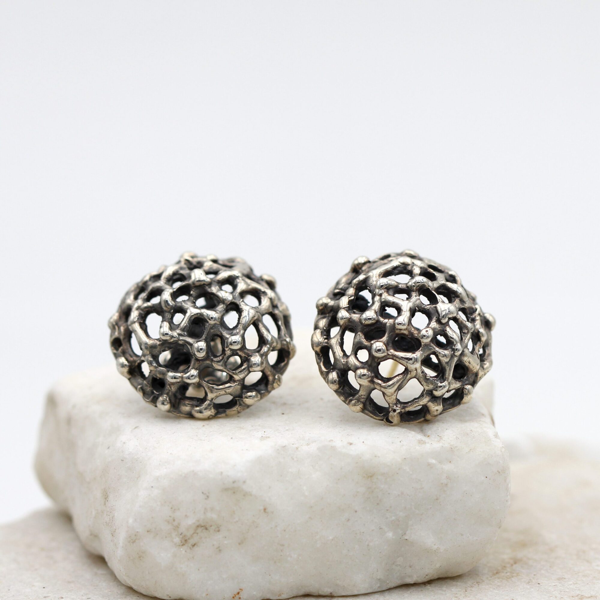 Anna Gioielli Collezione Marte Orecchini Argento Sfera Oro