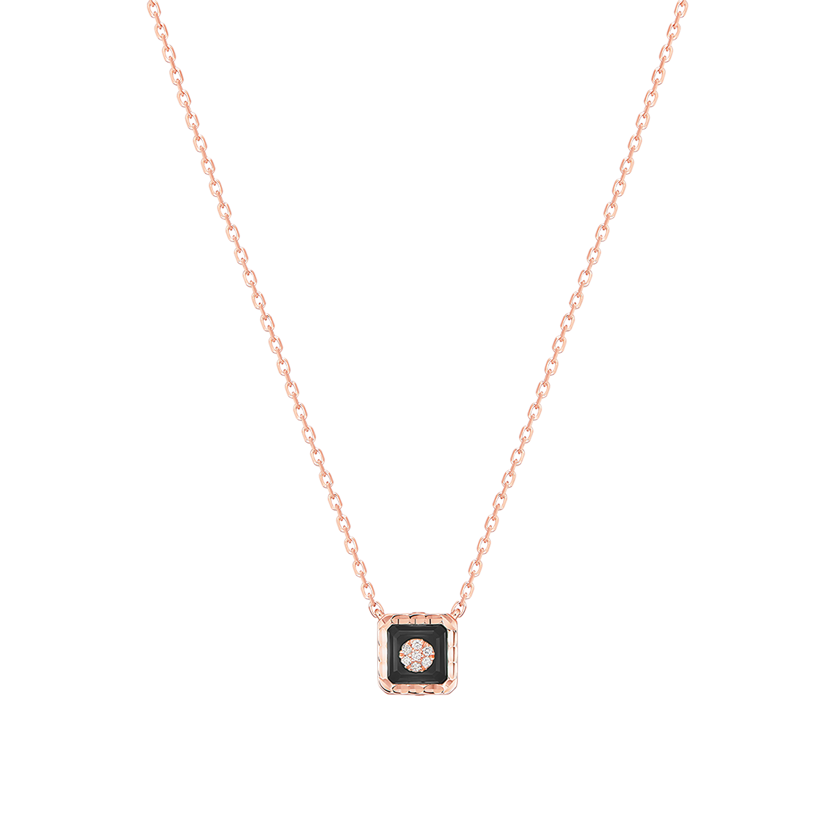 Korloff Je Play JJPP01 collana oro rosa diamanti onice
